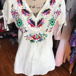 Ethnic sequin top